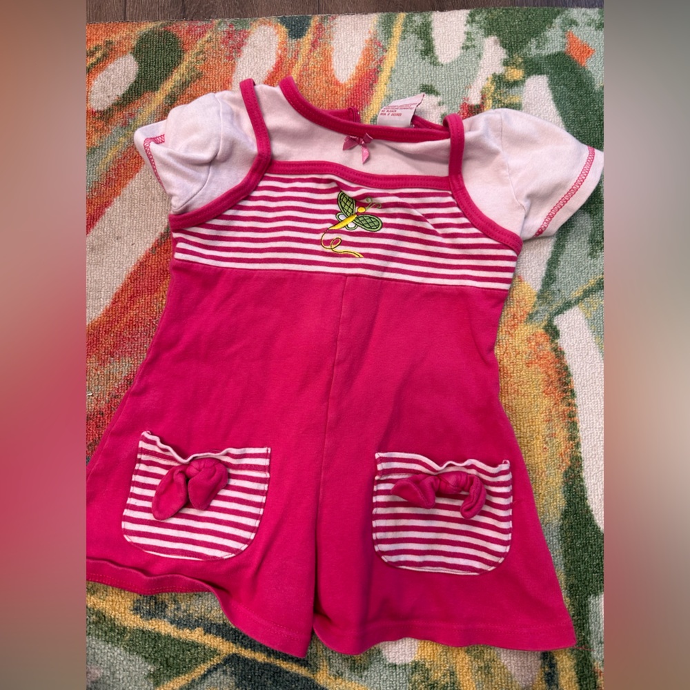 🌿10/$10🌿Charming Pink Striped Kids Bodysuit